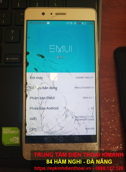 Thay mặt kính màn hình huawei p9 lấy liền